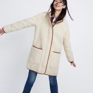 L | Madewell Sherpa estate coat
